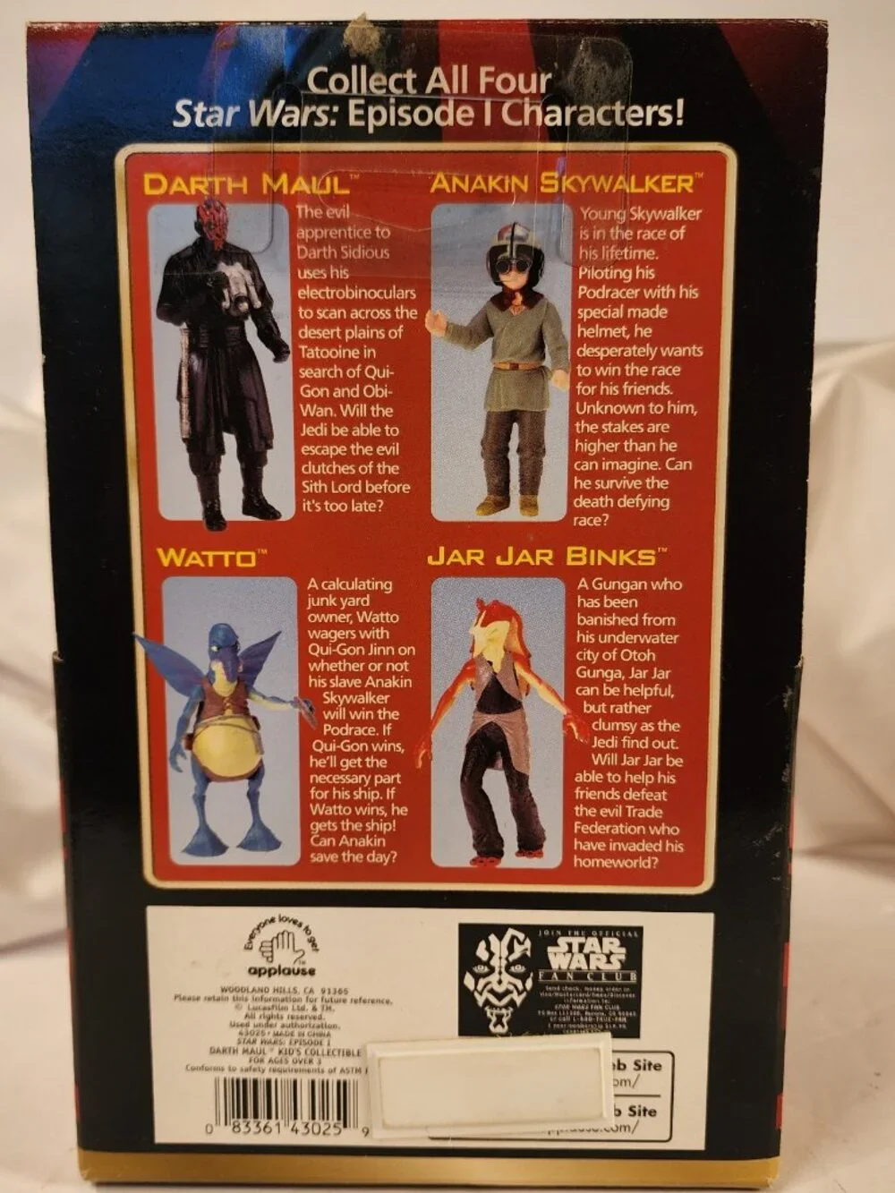 NEW IN BOX Darth Maul from Star Wars Episode 1